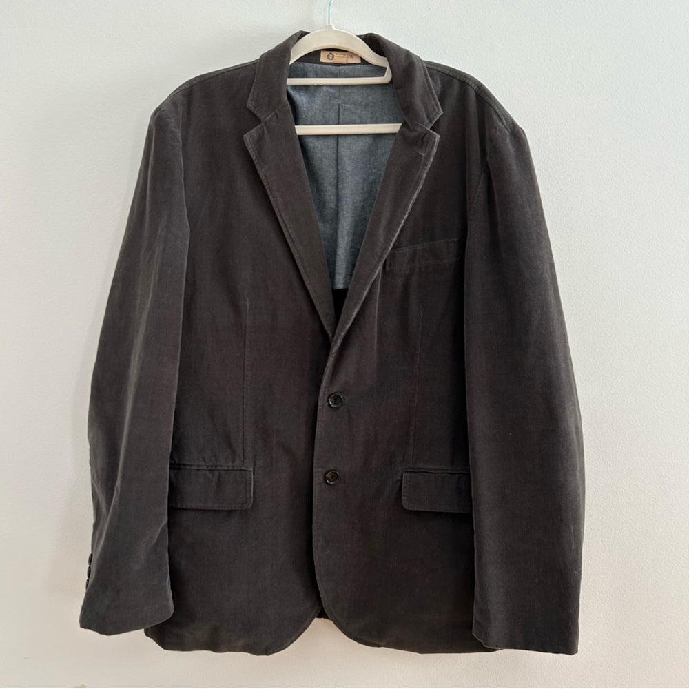 J.Crew Ludlow Grey Corduroy Jacket Blazer Men’s XL